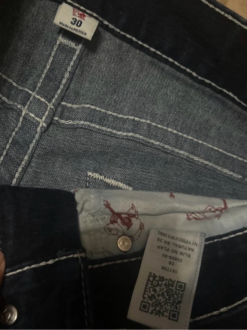 Men Dark Blue Straight-Leg Jeans size 30